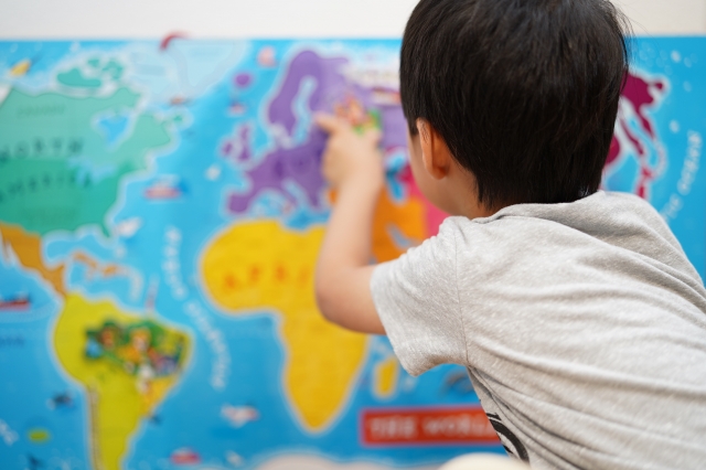 【松林奈萌子】子どもが自ら学ぶ自宅環境作り④ お風呂で日本地図や世界地図に触れよう！